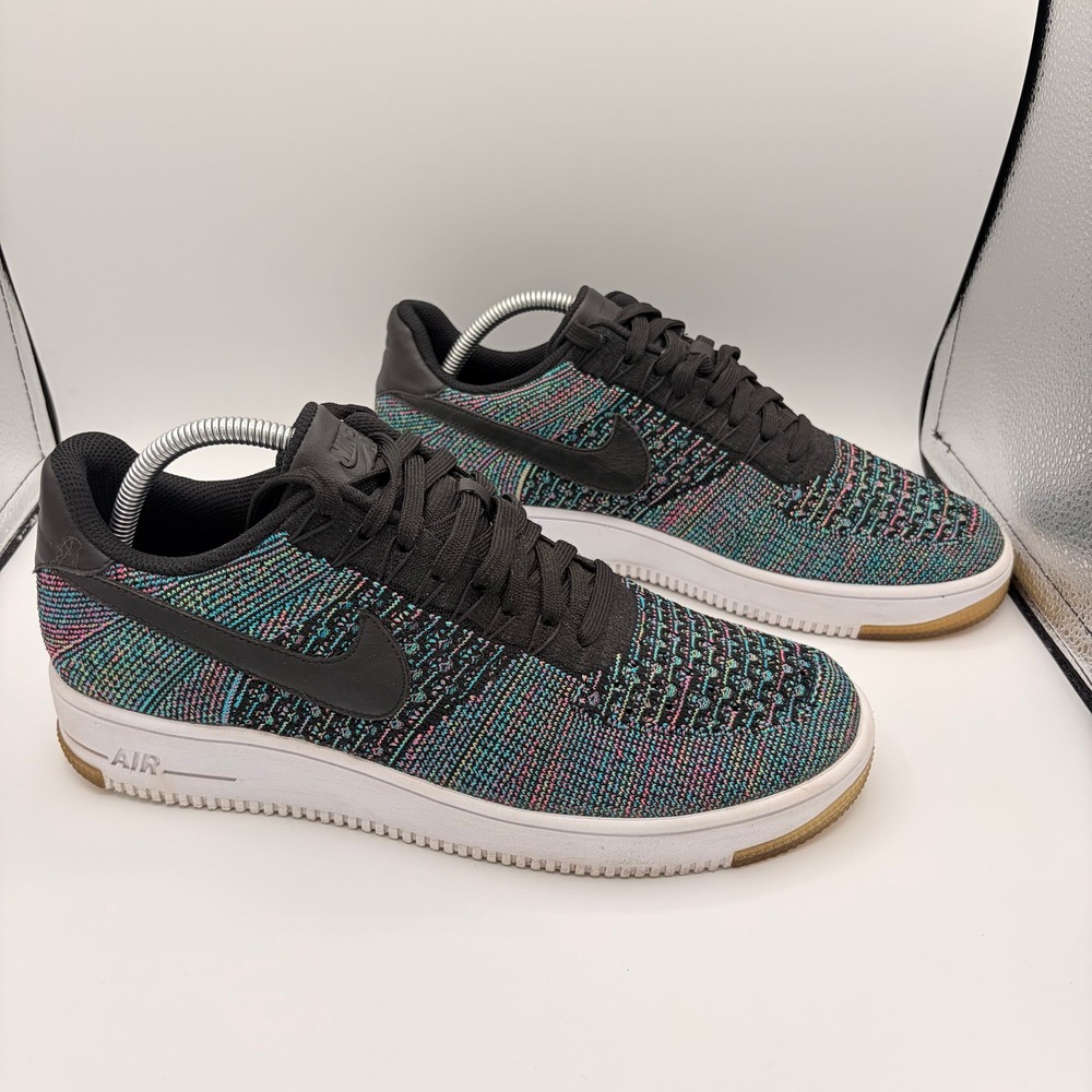 Nike Air Force 1 Ultra Flyknit Low Size 11 Multicolor Black 817419-002 Sneakers
